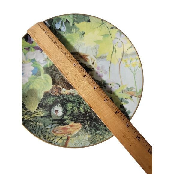 Geoff Mowery Forest Collectors Plate River Otter May 1984 Limit First Edition 9" - Picture 2 of 4
